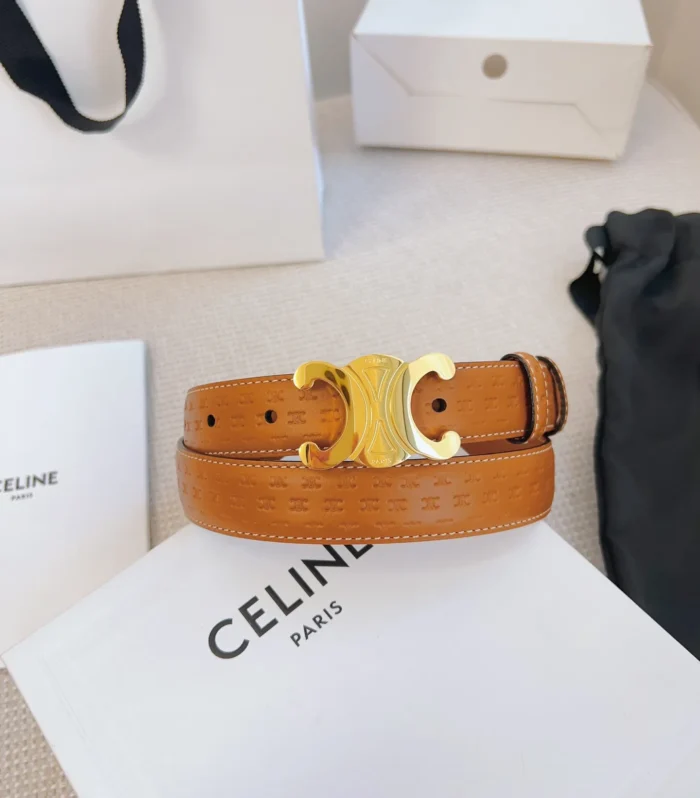 30 Montaigne Belt 2.5cm Brown Leather