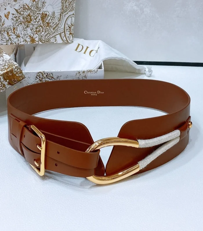 cd nolita belt brown lambskin gold buckle