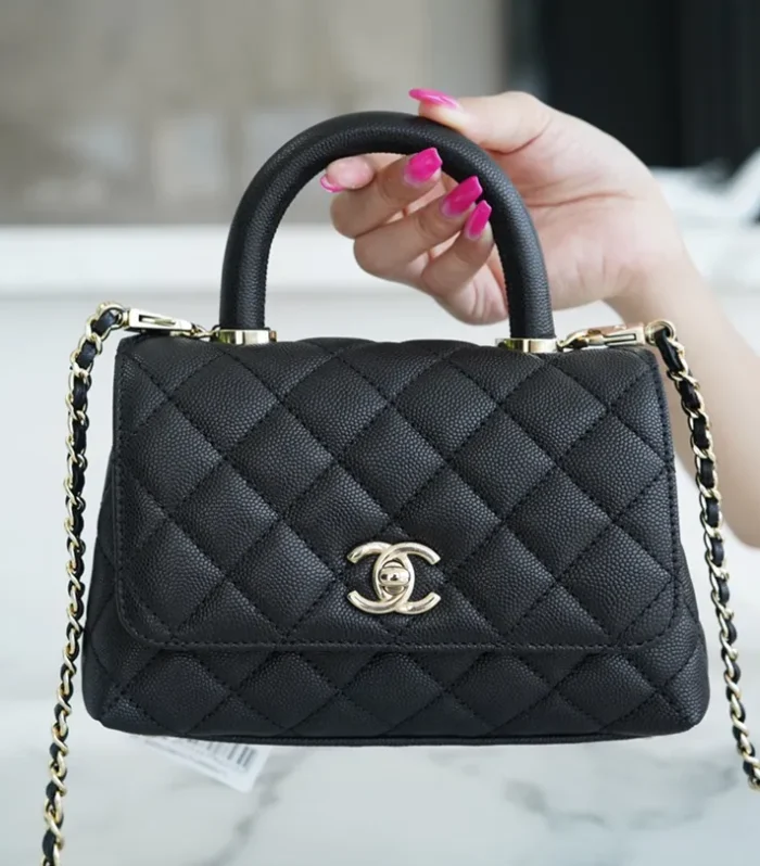 Coco Handle Mini Black Gold