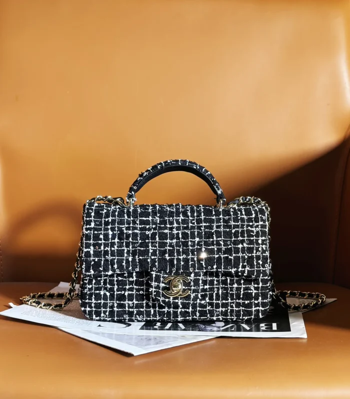 Coco Handle Flap Tweed