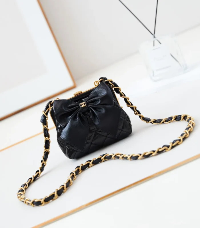 Coco Bow Frog-Mouth Bag