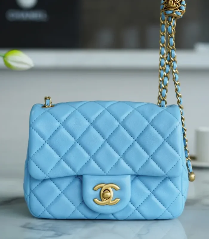 Classic Flap Square Mini Sky Blue