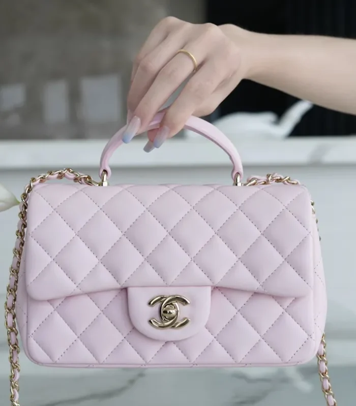 Classic Flap Mini Coco Handle Pink