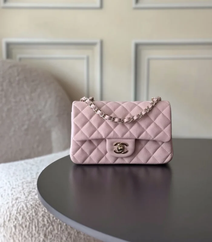 Classic Flap Mini Caviar White