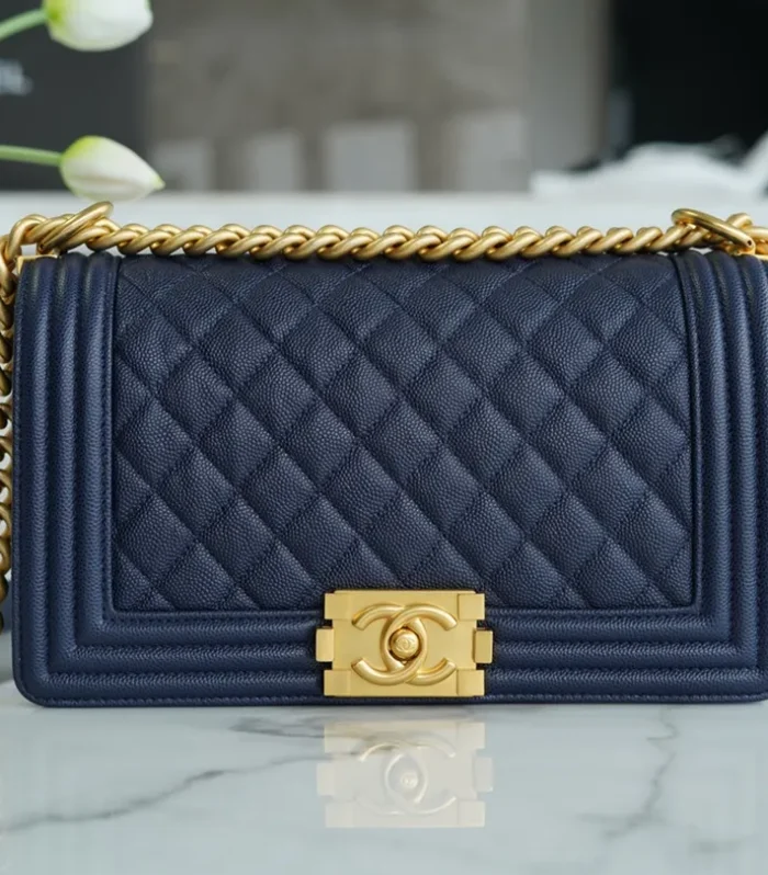Classic Flap Mini Caviar Blue