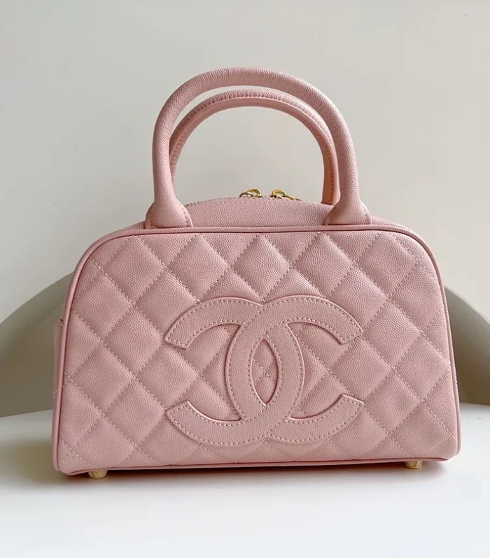 Vintage Bowling Bag Caviar