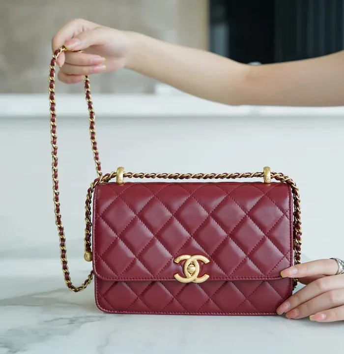 Classic Flap Mini 22cm Burgundy