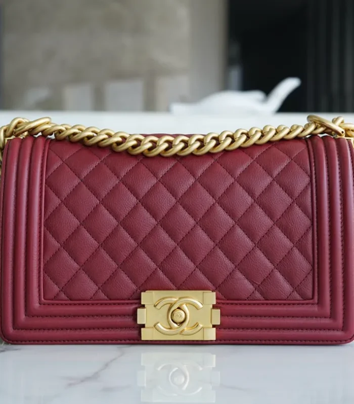 Classic Flap Calfskin 25cm Red