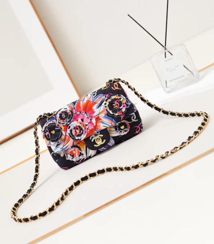 Classic Flap Camellia Print
