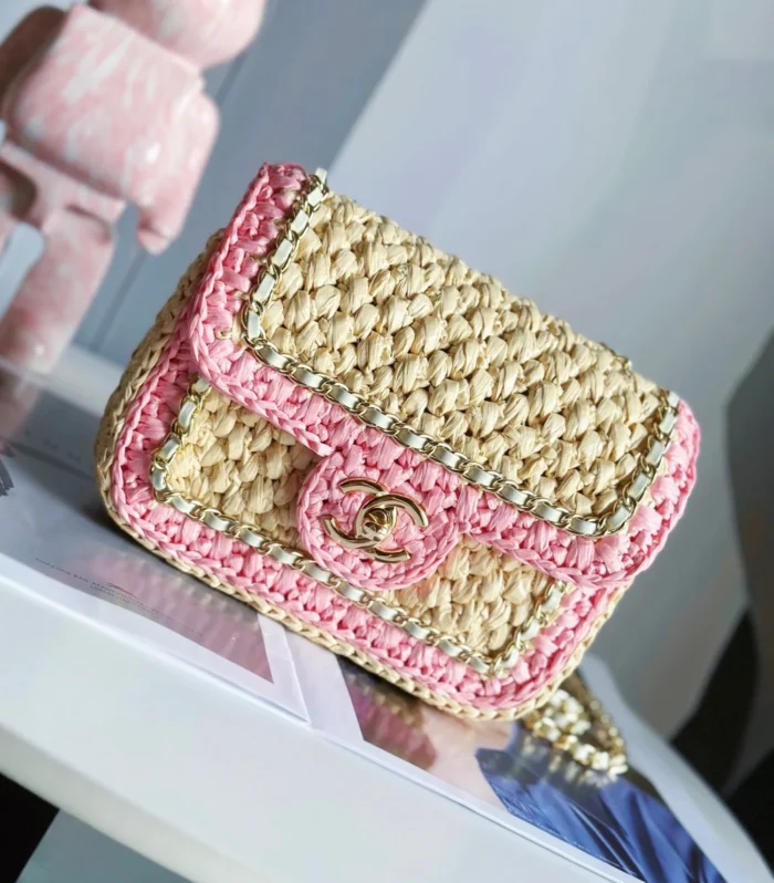 Classic Flap Braided Handbag Small