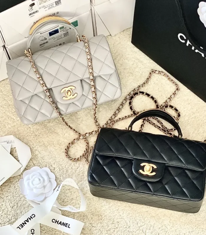 Two-Tone Flap Bag
