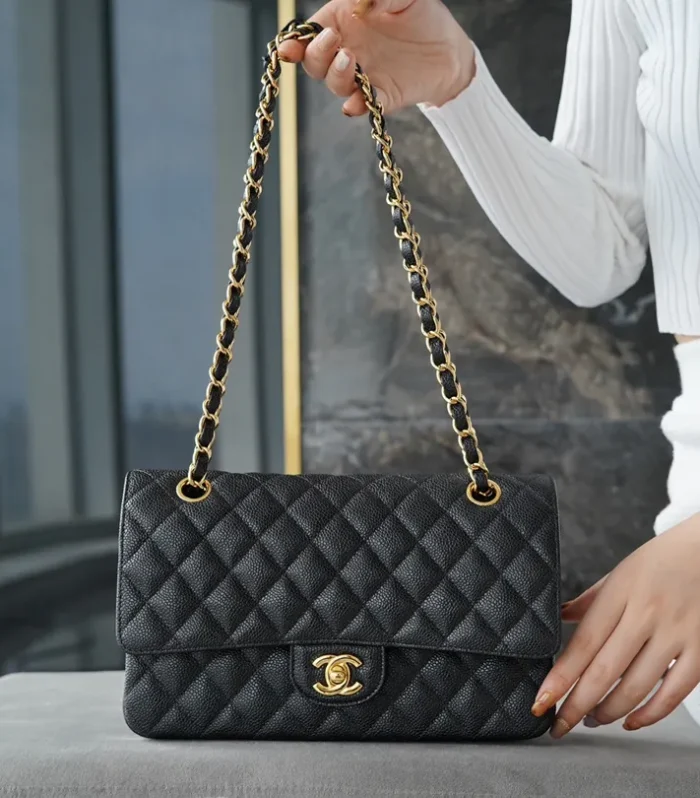 Classic Flap Bag 25cm Polka Dot