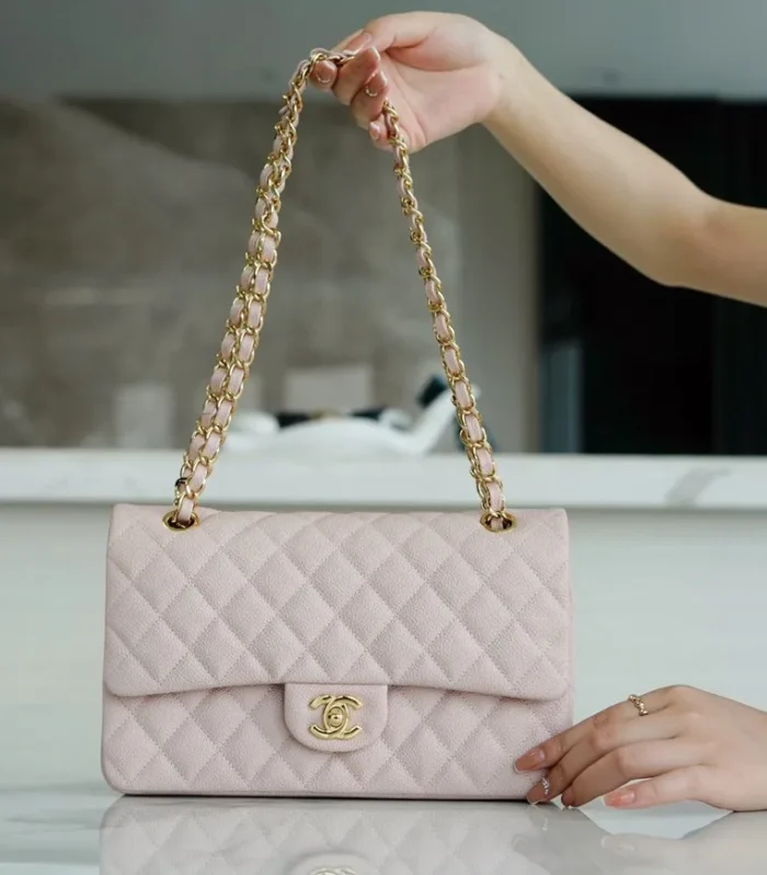 Classic Flap Bag 25cm Pink