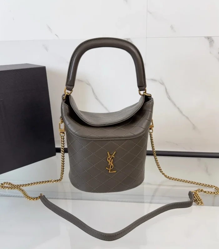 YSL GABY bucket bag in lambskin