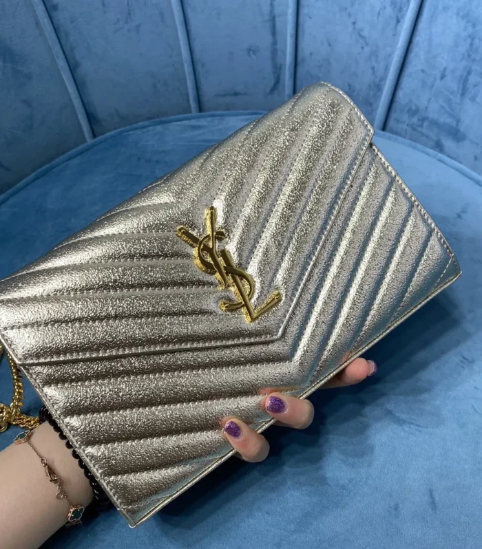 YSL CASSANDRE MATELASSE CHAIN WALLET
