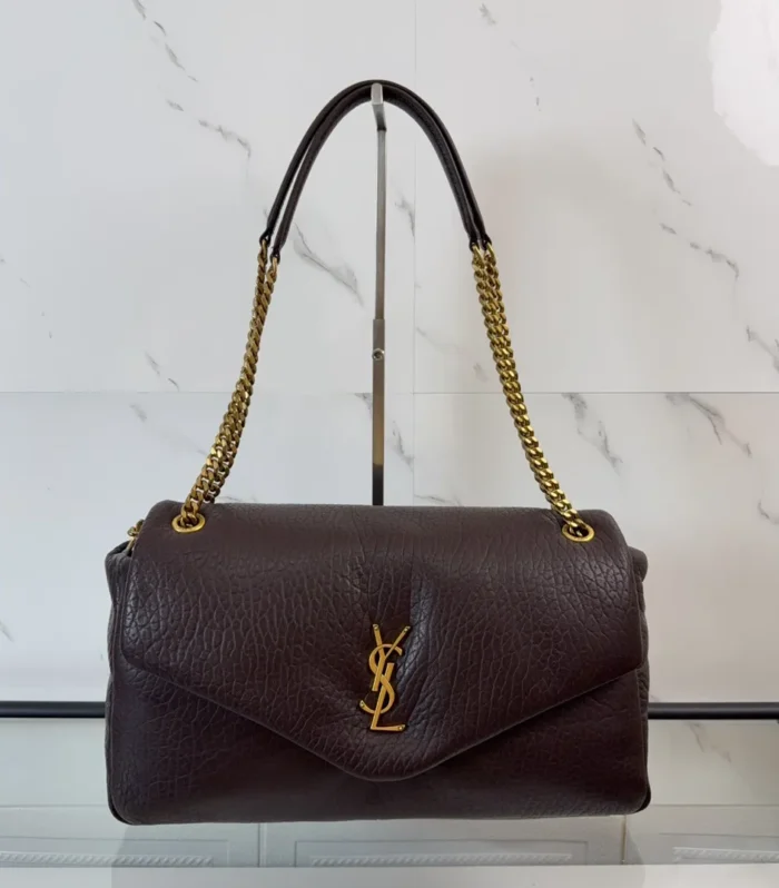 YSL Calypso large in grained lambskin