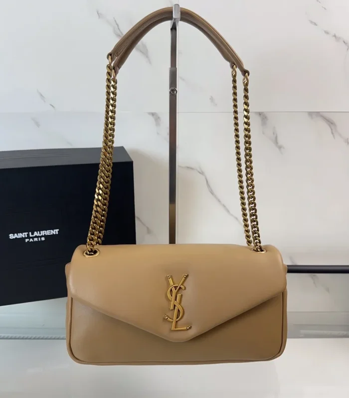 YSL Calypso Small In Plunged Lambskin