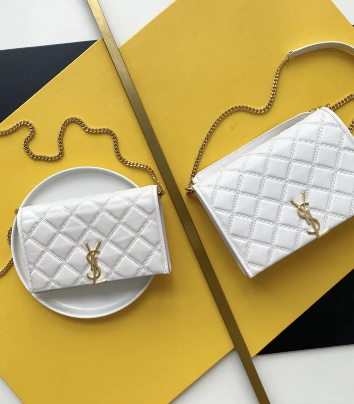 YSL White Comparison Bag