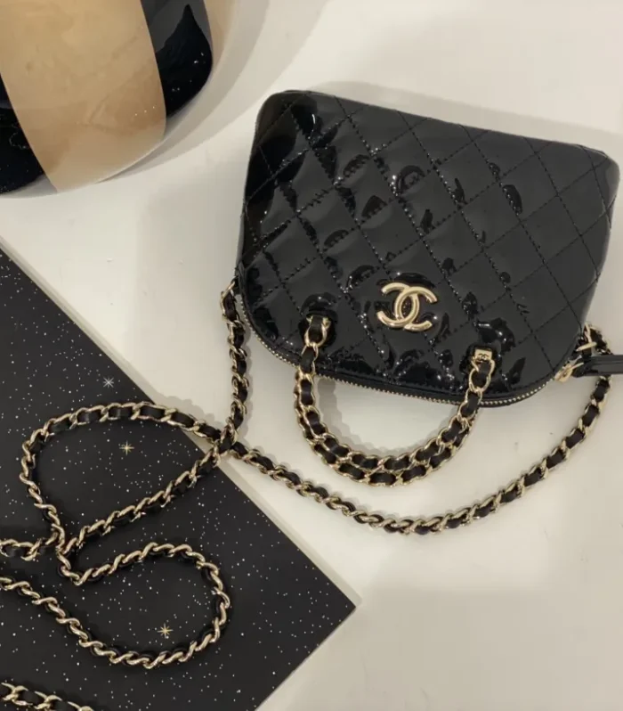 Shell Bag Patent Black