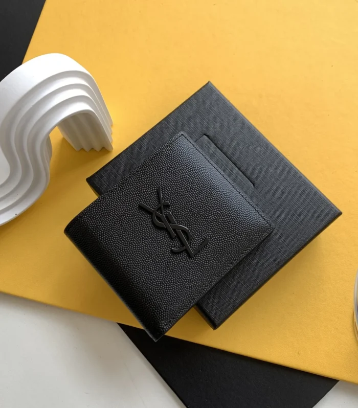 YSL Metal Logo Wallet