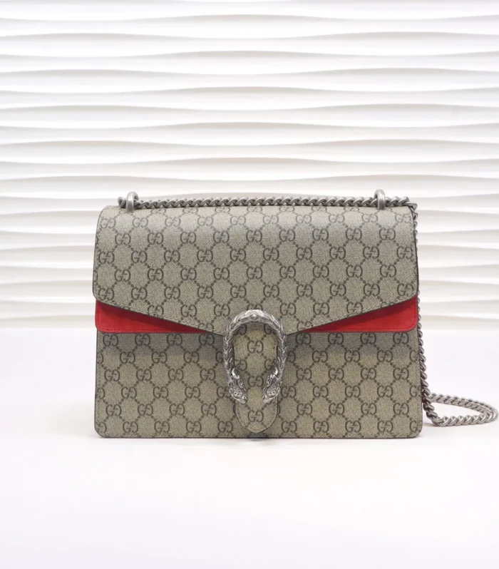 Style 403348 Leather Bag Red