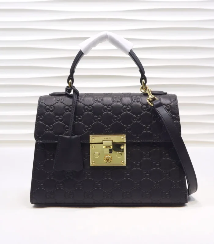 Pressed Leather Shoulder Bag