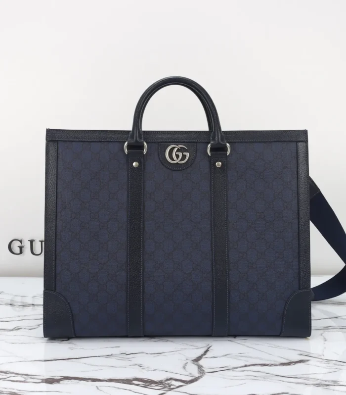 Original Leather Tote Large Navy