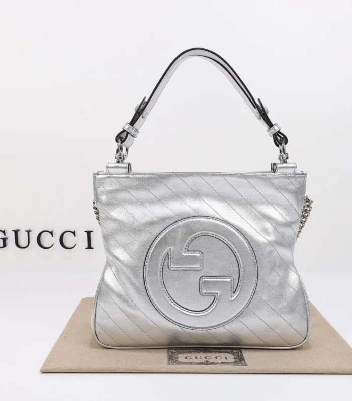 Original Leather Silver Bag