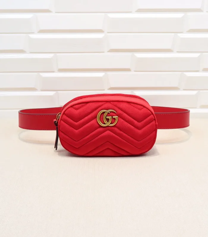 Marmont Velvet Small Red