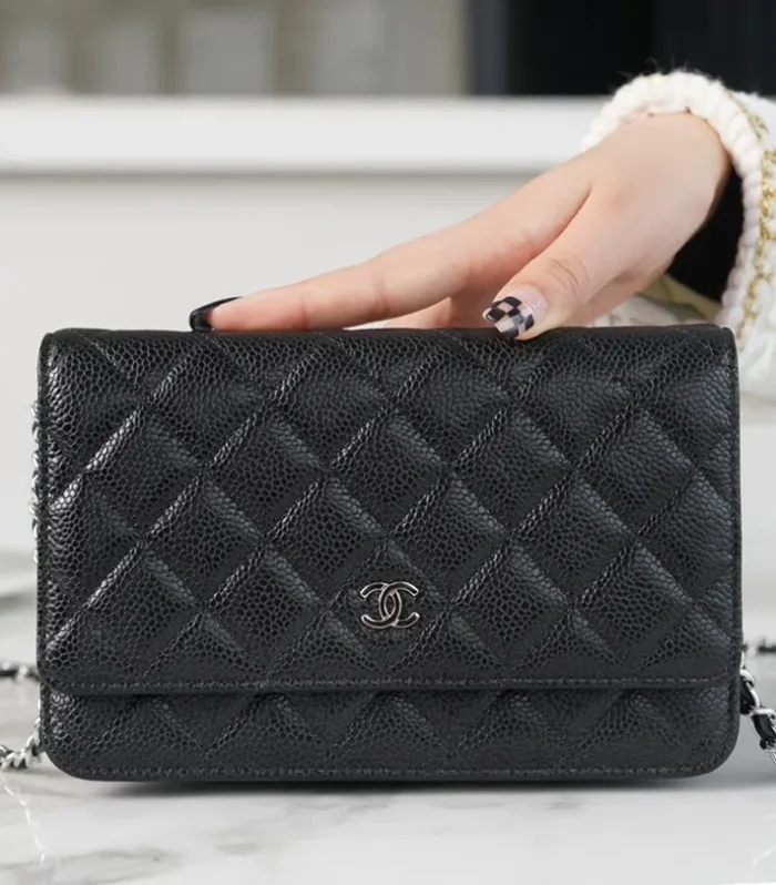 Prosperity Bag Black Calfskin