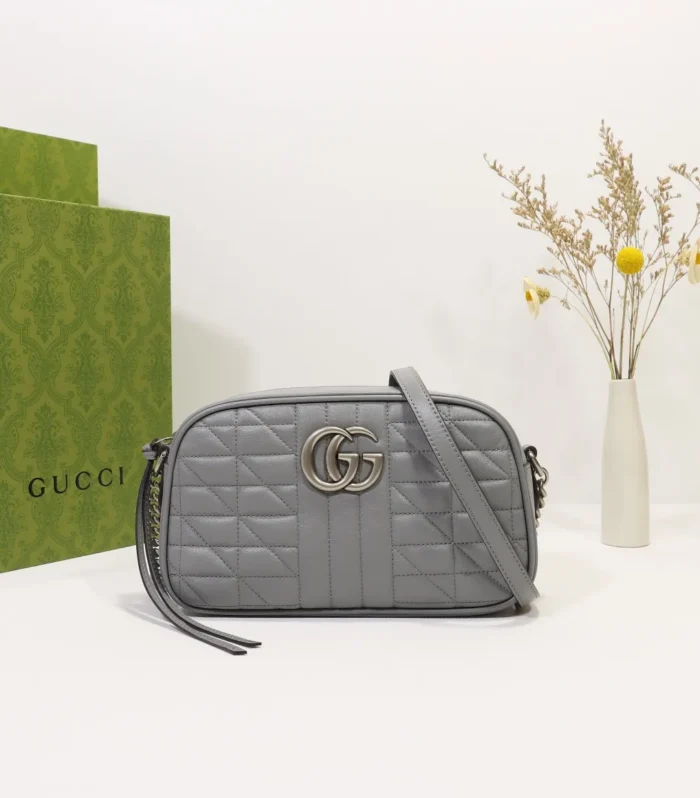Marmont Bag 24cm Gray Leather