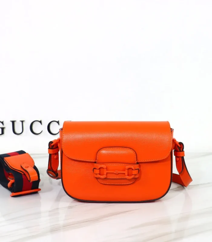 Jackie Orange Leather Bag