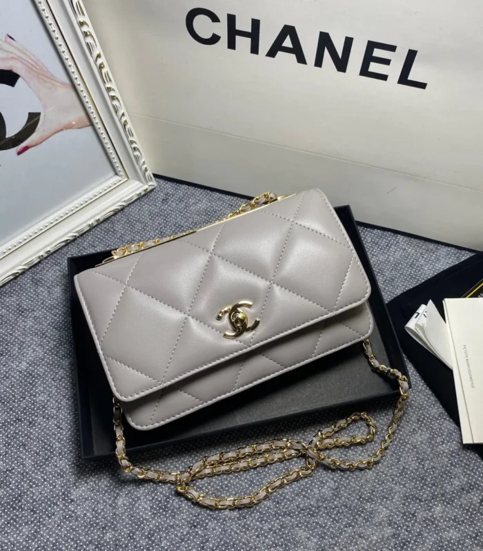 WOC Lambskin Chain Bag