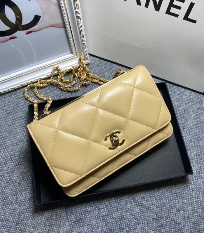 WOC Lambskin Chain Bag