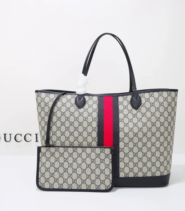 Horsebit Tote Large Blue