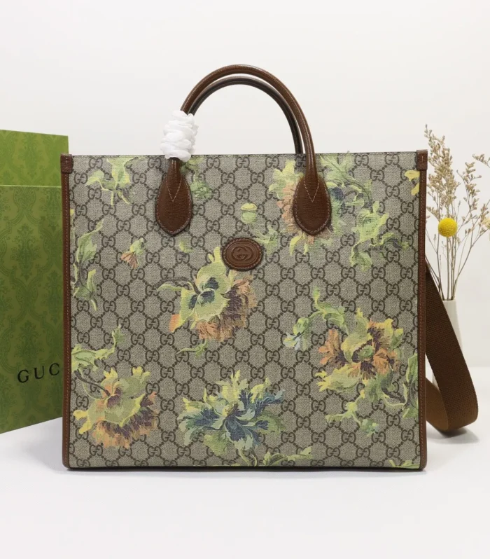 Horsebit Tote Large Apricot Brown