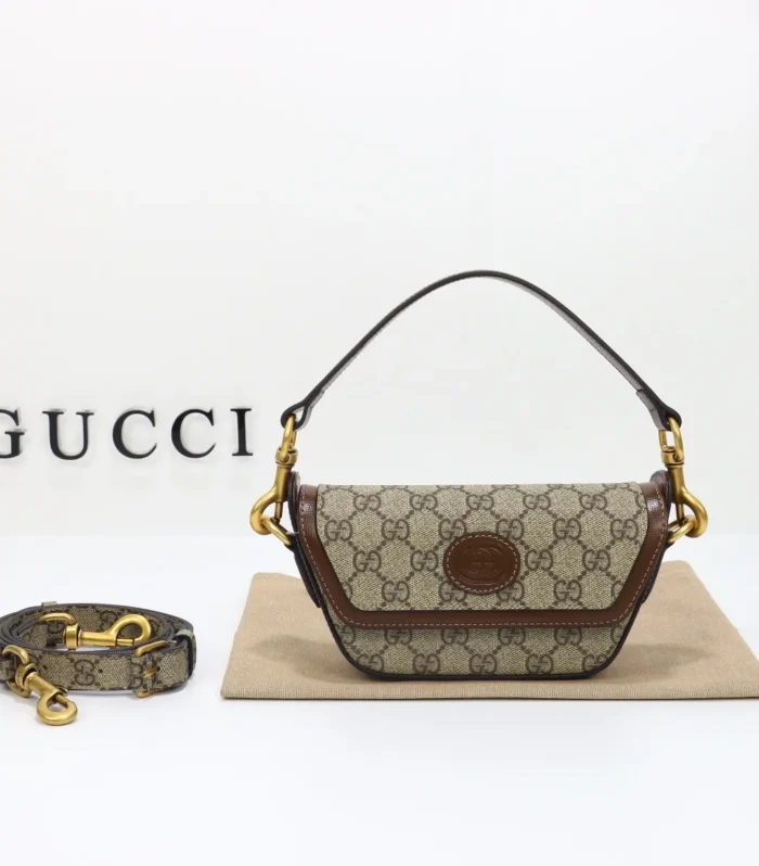 Horsebit Small Bag Brown