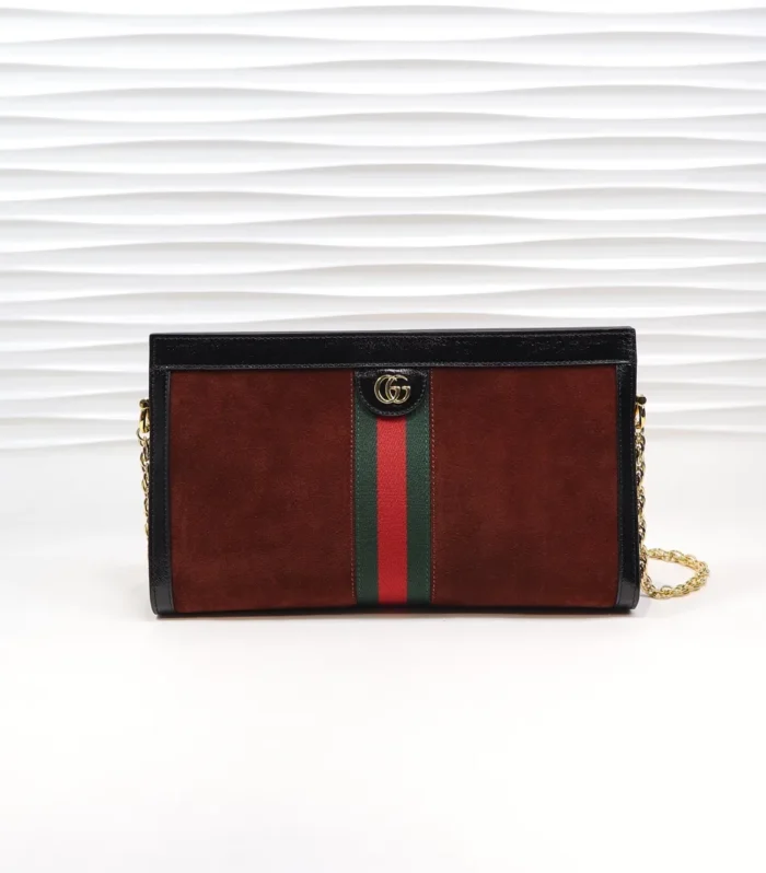 Horsebit Baguette Brown Suede