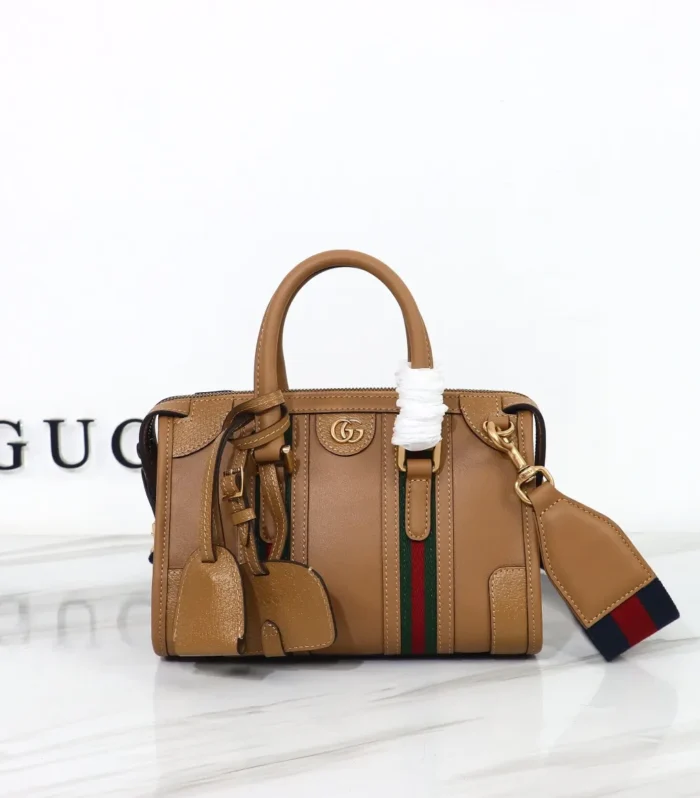 Horsebit Brown Leather Bag