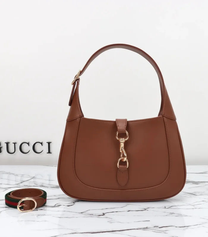 Horsebit Brown Leather Bag