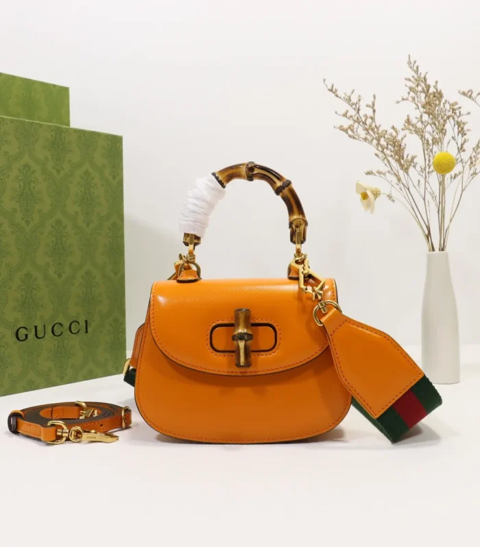 Horsebit Bag Yellow Leather