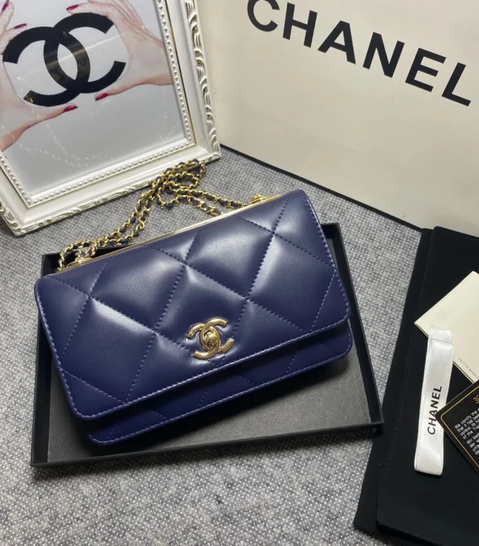 WOC Lambskin Chain Bag