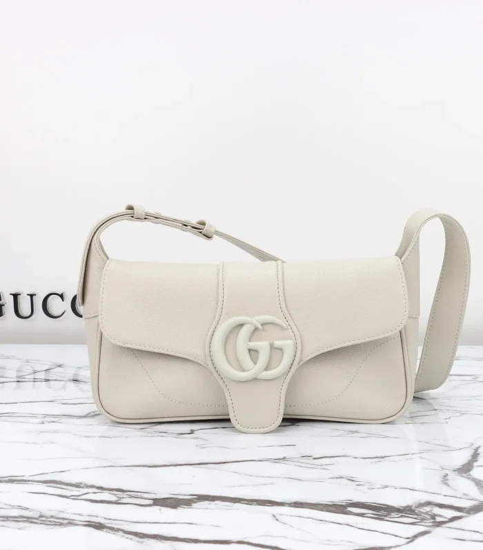 Horsebit Bag White Leather