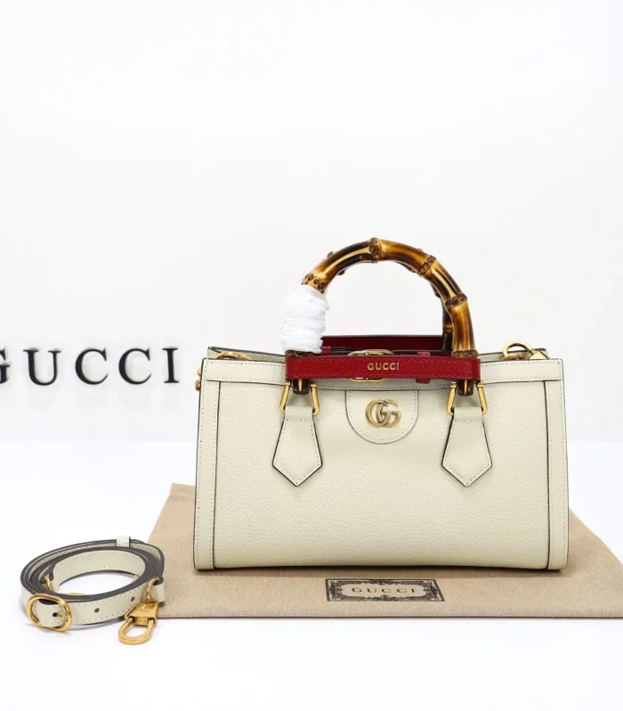 Horsebit Bag White Leather