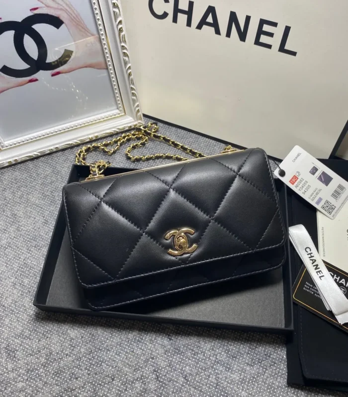 WOC Lambskin Chain Bag