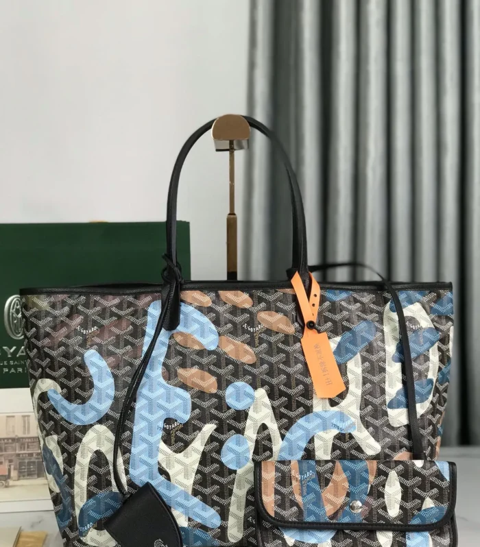 Saint Louis Tote Small Camouflage Blue