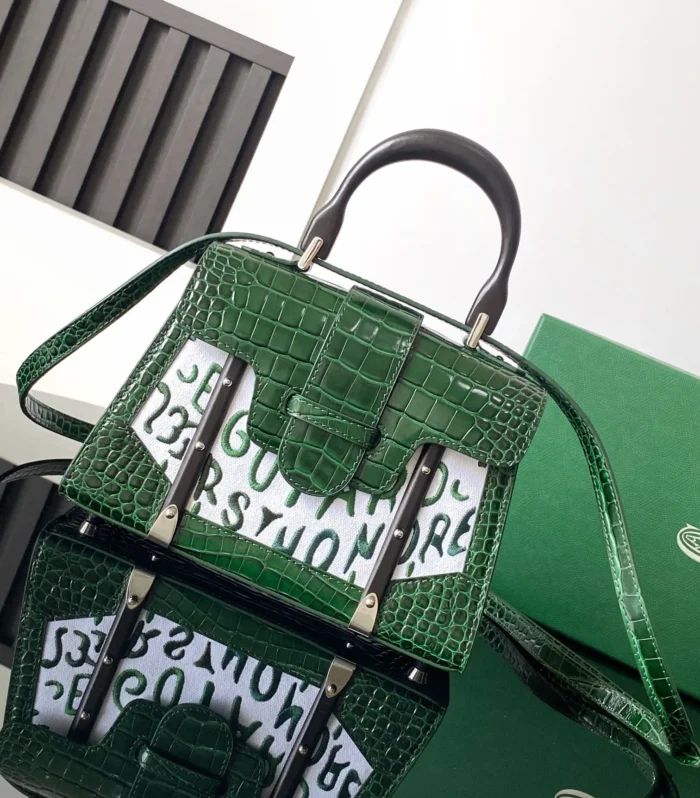 Sagon Mini Bag Crocodile Green