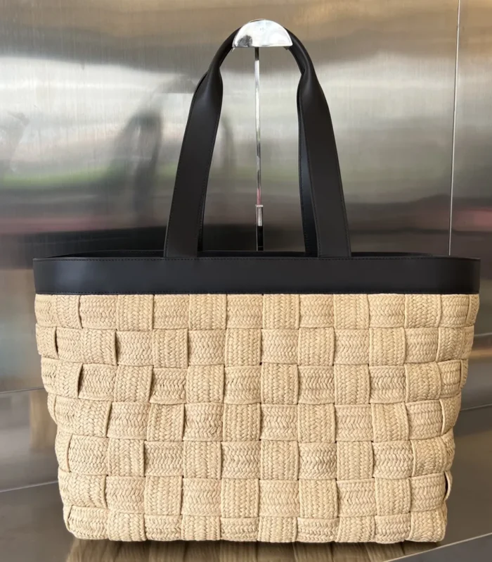 Bottega Veneta Raffia Tote Bag