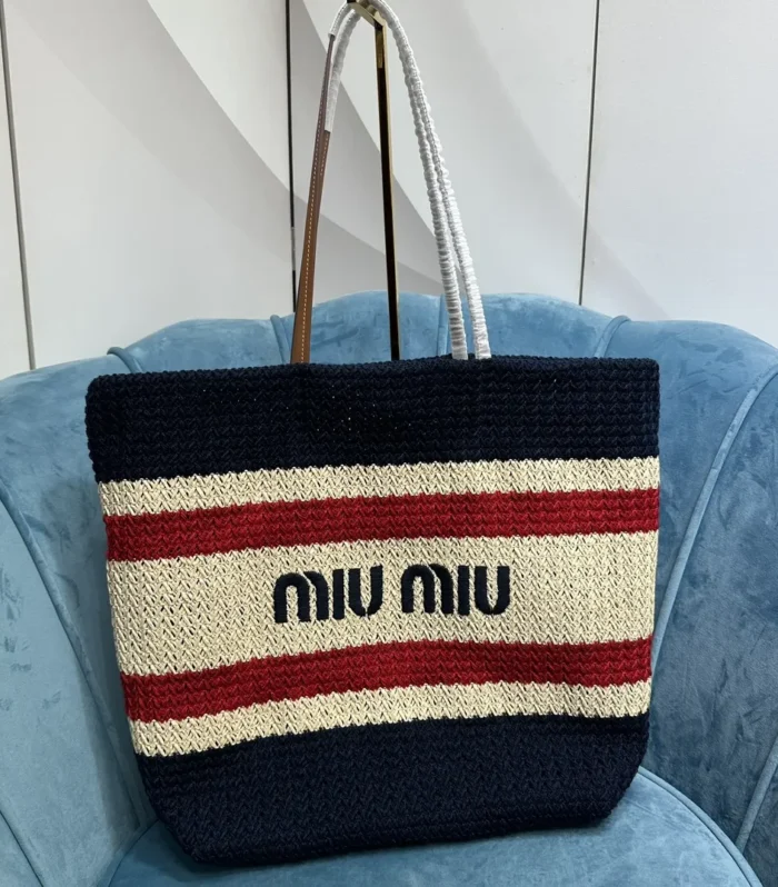 Raffia Embroidered Tote