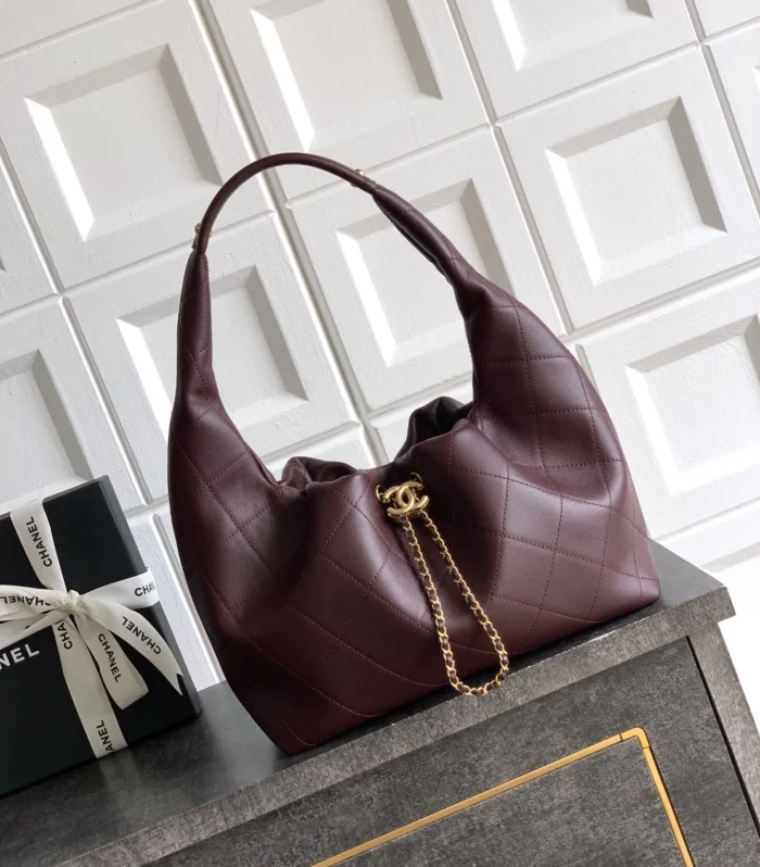 Hobo Bag Small Burgundy